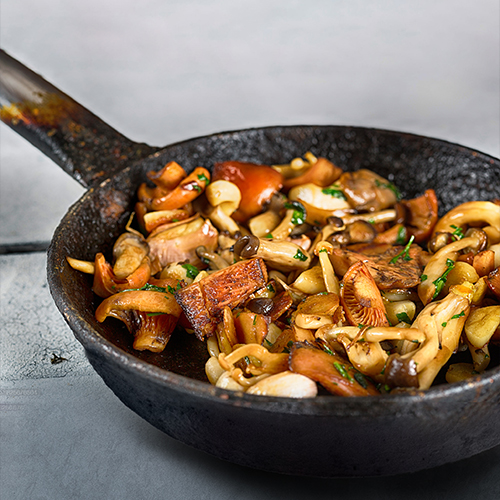 Wild Mushroom Medley in Cabernet Butter Sauce