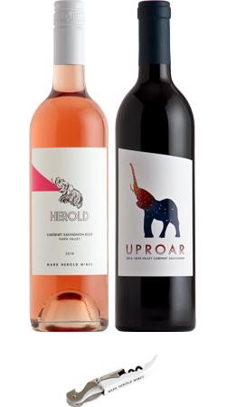 2016 Herold Uproar Cabernet & 2018 Herold Rose Uproar Gift